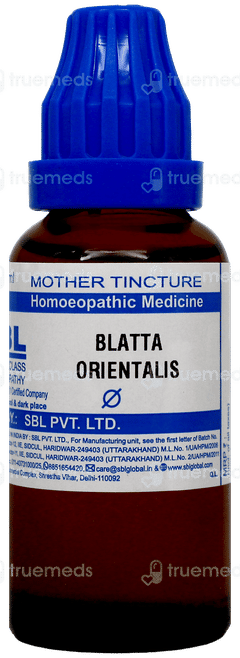 Sbl Blatta Orientalis Q Mother Tincture 30Ml